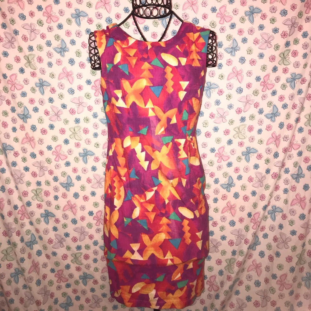 vintage dress colorful